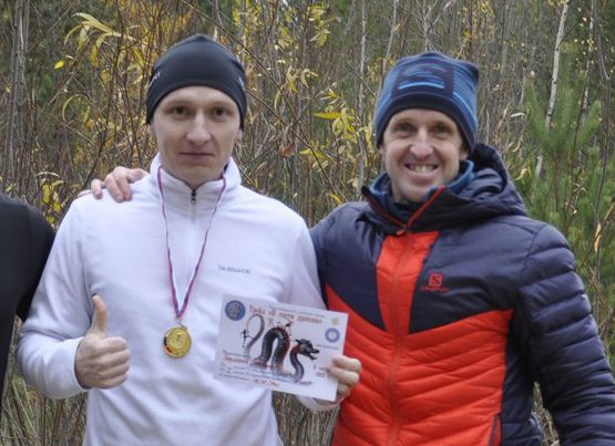 Фото на память. Александр Пермяков (слева)  и Евгений Бренинг.